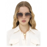 Chloé - Chloé Charms Sunglasses - Gold Black Brown Gradient - Chloé Eyewear