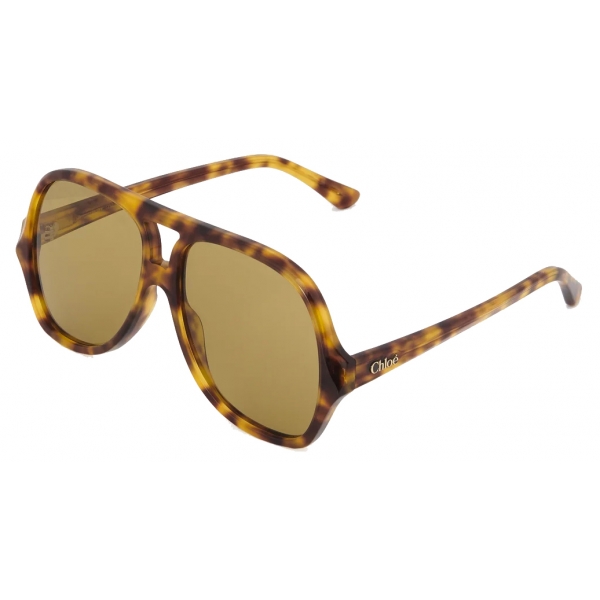 Chloé - Occhiali da Sole Salomé - Havana Sabbia Cachi - Chloé Eyewear