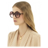 Chloé - Occhiali da Sole Salomé - Havana Bordeaux Sfumato - Chloé Eyewear