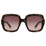 Chloé - Marcie Sunglasses - Havana Honey Gradient Burgundy - Chloé Eyewear