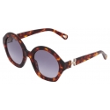 Chloé - Marcie Sunglasses - Burnt Havana Gradient Violet - Chloé Eyewear