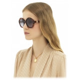 Chloé - Marcie Sunglasses - Burnt Havana Gradient Violet - Chloé Eyewear