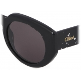 Chloé - Gayia Sunglasses - Crystal Black Gray - Chloé Eyewear