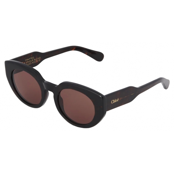 Chloé - Occhiali da Sole Gayia - Havana Scuro Marrone Cioccolato - Chloé Eyewear