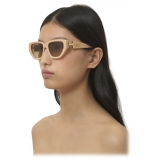 Chloé - Marcie Sunglasses - Rose Ivory Brown Ochre - Chloé Eyewear