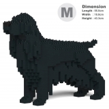 Jekca - English Cocker Spaniel 01-M02 - Big - Lego - Sculpture - Construction - 4D - Brick Animals - Toys