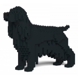 Jekca - English Cocker Spaniel 01-M02 - Big - Lego - Sculpture - Construction - 4D - Brick Animals - Toys