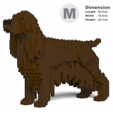 Jekca - English Cocker Spaniel 01-M04 - Big - Lego - Sculpture - Construction - 4D - Brick Animals - Toys