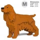 Jekca - English Cocker Spaniel 01-M03 - Big - Lego - Sculpture - Construction - 4D - Brick Animals - Toys