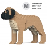 Jekca - English Mastiff 01-M01 - Big - Lego - Sculpture - Construction - 4D - Brick Animals - Toys