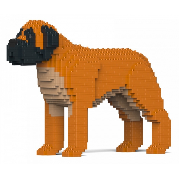 Jekca - English Mastiff 01-M02 - Big - Lego - Sculpture - Construction - 4D - Brick Animals - Toys