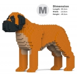 Jekca - English Mastiff 01-M02 - Big - Lego - Sculpture - Construction - 4D - Brick Animals - Toys