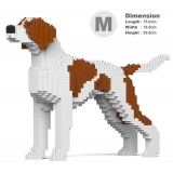 Jekca - English Pointer 01-M01 - Big - Lego - Sculpture - Construction - 4D - Brick Animals - Toys