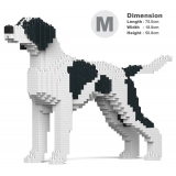 Jekca - English Pointer 01-M02 - Big - Lego - Sculpture - Construction - 4D - Brick Animals - Toys