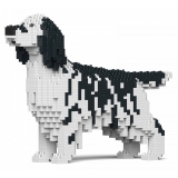 Jekca - English Setter 01-M02 - Big - Lego - Sculpture - Construction - 4D - Brick Animals - Toys