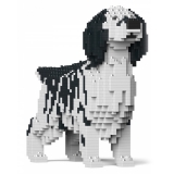 Jekca - English Setter 01-M02 - Big - Lego - Sculpture - Construction - 4D - Brick Animals - Toys