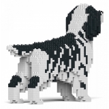 Jekca - English Setter 01-M02 - Big - Lego - Sculpture - Construction - 4D - Brick Animals - Toys