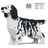 Jekca - English Setter 01-M02 - Big - Lego - Scultura - Costruzione - 4D - Animali di Mattoncini - Toys