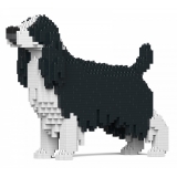 Jekca - English Springer Spaniel 01-M02 - Big - Lego - Sculpture - Construction - 4D - Brick Animals - Toys