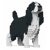 Jekca - English Springer Spaniel 01-M02 - Big - Lego - Scultura - Costruzione - 4D - Animali di Mattoncini - Toys