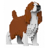 Jekca - English Springer Spaniel 01-M01 - Big - Lego - Scultura - Costruzione - 4D - Animali di Mattoncini - Toys