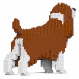 Jekca - English Springer Spaniel 01-M01 - Big - Lego - Scultura - Costruzione - 4D - Animali di Mattoncini - Toys