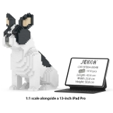 Jekca - French Bulldog 04-M04B (Version 2024) - Big - Lego - Sculpture - Construction - 4D - Brick Animals - Toys