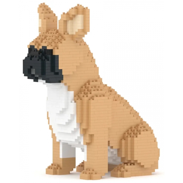 Jekca - French Bulldog 04-M01 - Big - Lego - Sculpture - Construction - 4D - Brick Animals - Toys