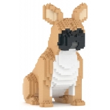 Jekca - French Bulldog 04-M01 - Big - Lego - Sculpture - Construction - 4D - Brick Animals - Toys