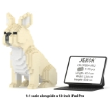 Jekca - French Bulldog 04-M02 - Big - Lego - Sculpture - Construction - 4D - Brick Animals - Toys