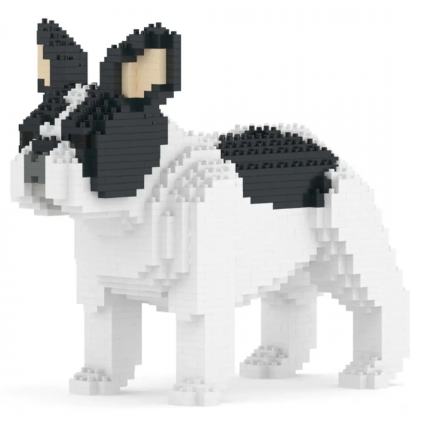 Jekca - French Bulldog 02-M04 - Big - Lego - Sculpture - Construction - 4D - Brick Animals - Toys