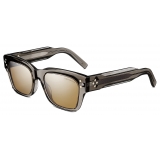 Dior - Sunglasses - CD Diamond S2I - Transparent Gray Gold - Dior Eyewear