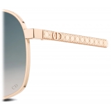 Dior - Occhiali da Sole - DiorCannage A3U - Oro Rosa Grigio Beige - Dior Eyewear