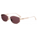 Dior - Sunglasses - DiorCannage B1U - Rose Gold Burgundy - Dior Eyewear