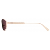 Dior - Sunglasses - DiorCannage B1U - Rose Gold Burgundy - Dior Eyewear