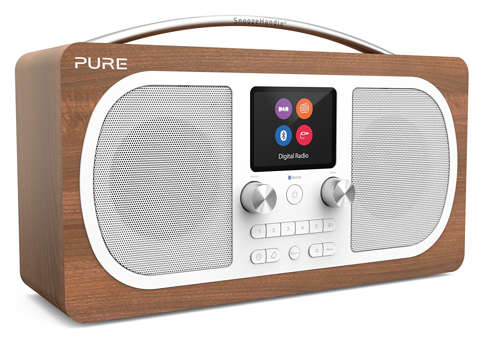 Identiteit armoede Ontmoedigen Pure - Evoke H6 - Walnut - Portable DAB/DAB+ and FM Radio with Bluetooth -  High Quality Digital Radio - Avvenice