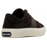 Tom Ford - Brown and Cream Low Top Sneakers - Tom Ford Exclusive Luxury Collection