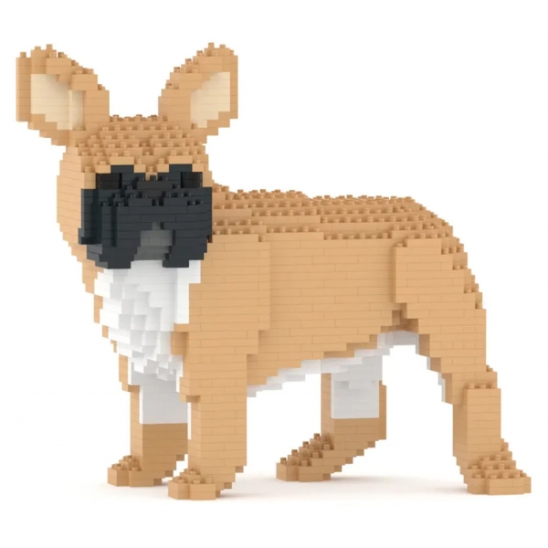 Jekca - French Bulldog 03-M01 - Big - Lego - Sculpture - Construction - 4D - Brick Animals - Toys