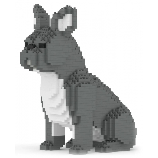 Jekca - French Bulldog 04-M05 - Big - Lego - Scultura - Costruzione - 4D - Animali di Mattoncini - Toys