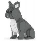 Jekca - French Bulldog 04-M05 - Big - Lego - Sculpture - Construction - 4D - Brick Animals - Toys