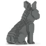 Jekca - French Bulldog 04-M05 - Big - Lego - Sculpture - Construction - 4D - Brick Animals - Toys