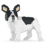 Jekca - French Bulldog 03-M04 - Big - Lego - Scultura - Costruzione - 4D - Animali di Mattoncini - Toys