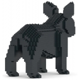 Jekca - French Bulldog 02-M03 - Big - Lego - Scultura - Costruzione - 4D - Animali di Mattoncini - Toys