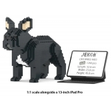 Jekca - French Bulldog 02-M03 - Big - Lego - Scultura - Costruzione - 4D - Animali di Mattoncini - Toys