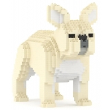 Jekca - French Bulldog 02-M02 - Big - Lego - Sculpture - Construction - 4D - Brick Animals - Toys