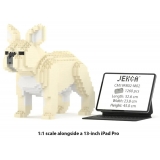 Jekca - French Bulldog 02-M02 - Big - Lego - Scultura - Costruzione - 4D - Animali di Mattoncini - Toys