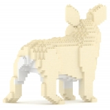 Jekca - French Bulldog 03-M02 - Big - Lego - Scultura - Costruzione - 4D - Animali di Mattoncini - Toys