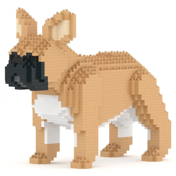 Jekca - French Bulldog 02-M01 - Big - Lego - Scultura - Costruzione - 4D - Animali di Mattoncini - Toys