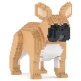 Jekca - French Bulldog 02-M01 - Big - Lego - Sculpture - Construction - 4D - Brick Animals - Toys