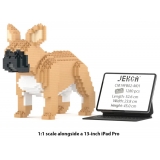 Jekca - French Bulldog 02-M01 - Big - Lego - Sculpture - Construction - 4D - Brick Animals - Toys